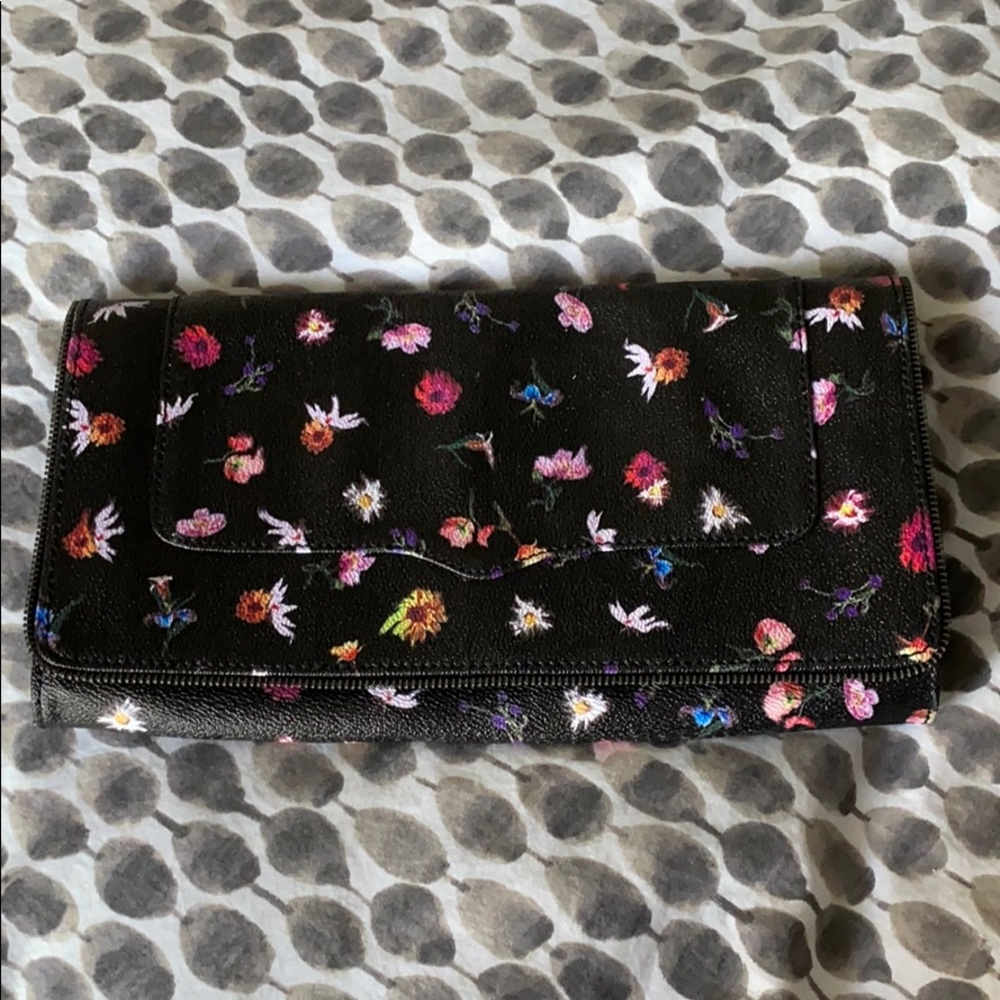 Rebecca Minkoff floral clutch euc